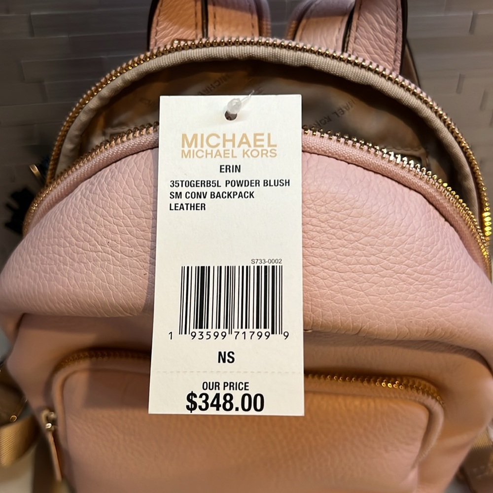 BRAND NEW micheal kors backpack in pink still with tags gold accents** - Picture 3 of 6